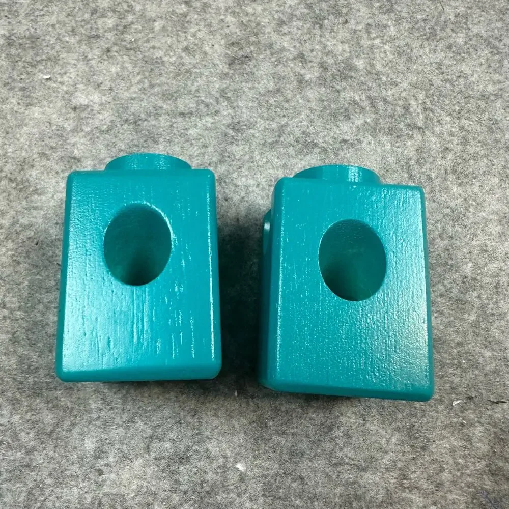 Hape Quadrilla Marble Run Replacement Pieces 2 Teal Tower Blocks Chute Parts